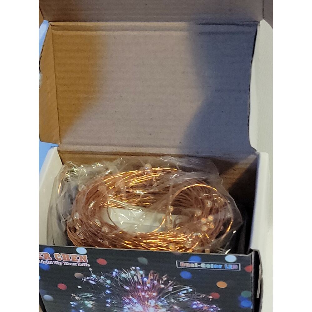 Er Chen String Lights Warm White + Red Copper Wire LED Starry String Lights NEW